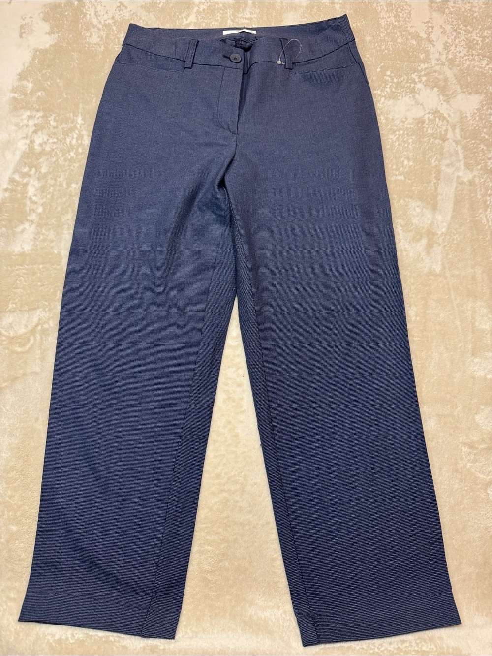 Women's Navy Wide-Leg Trousers - Polished Workwear